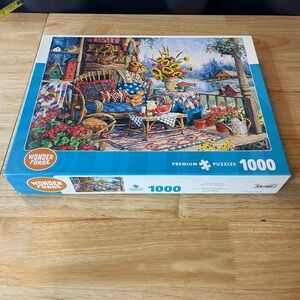Wonder Forge Country Hideaway 1000 Piece Puzzle Barbara Mock Art R29974B4 Scenic